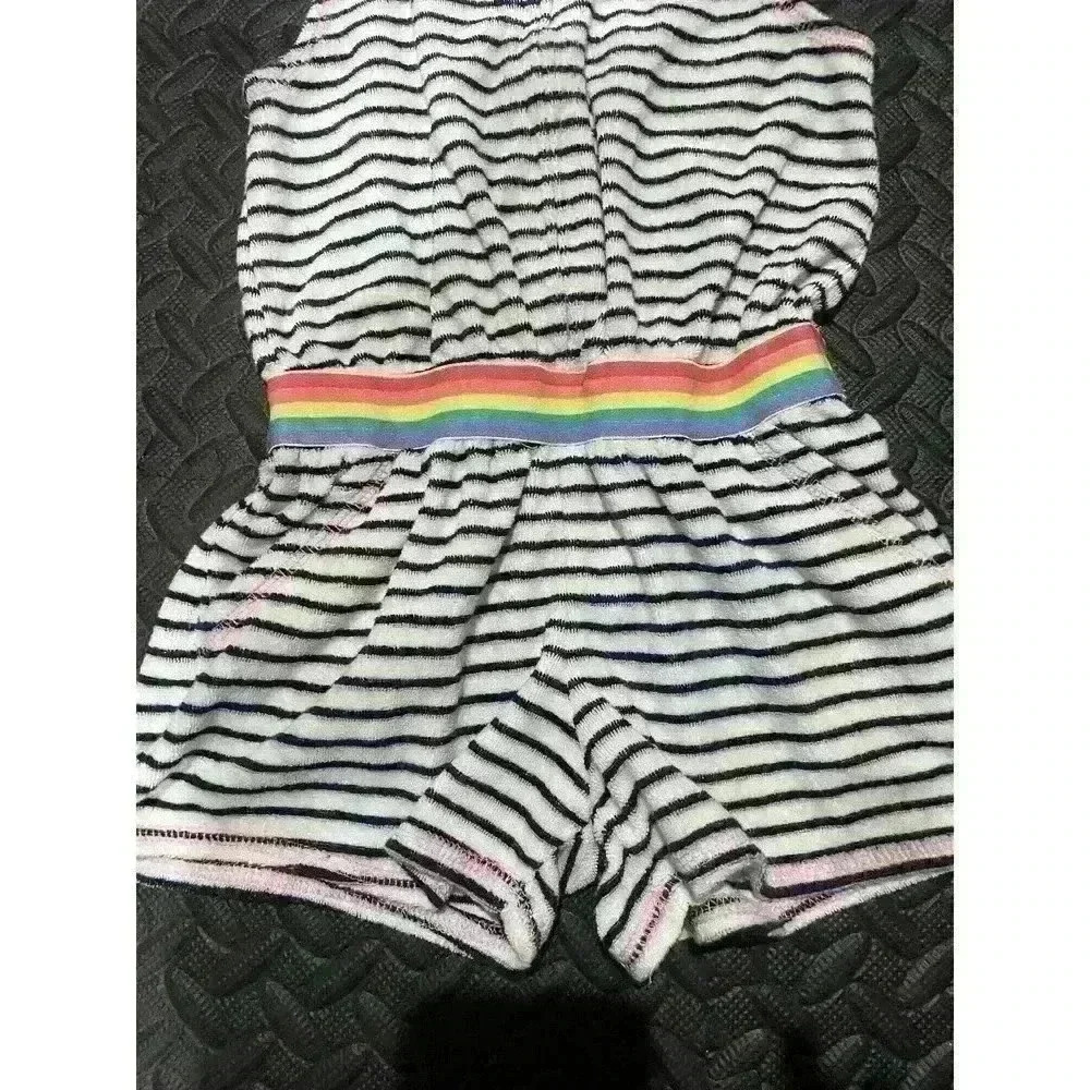 Juicy Couture Girls Striped Hooded Romper, size 4 - Picture 5 of 11